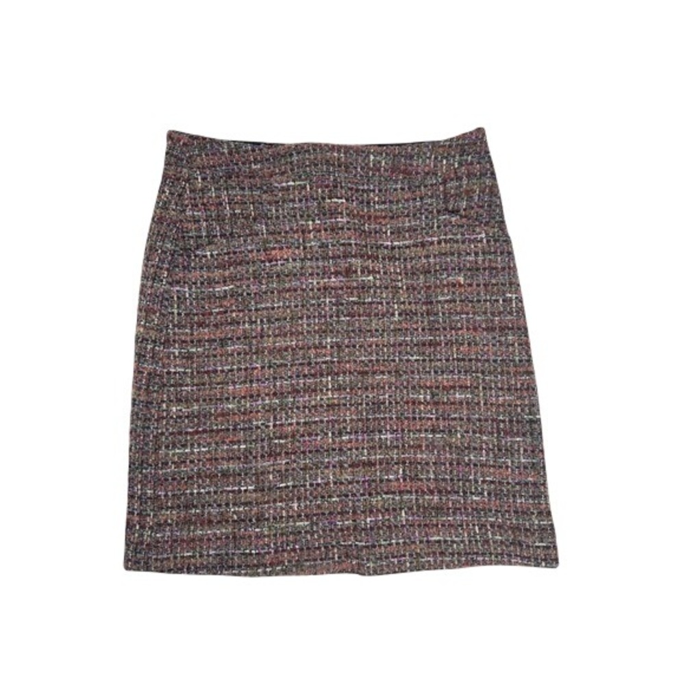 Etcetera Womens Skirt Tweed Miniโ Casual Brown Pink Multicolor size 4